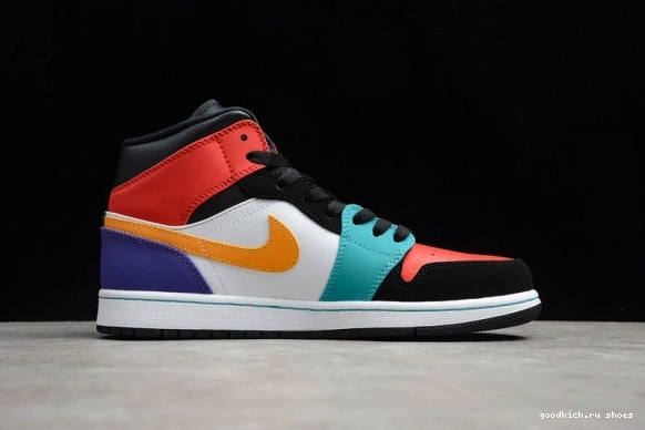 BRED MULTI-COLOR MID JORDAN AIR 1 554724-125 554724-125 0311